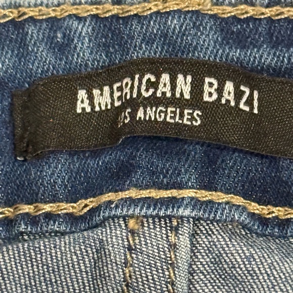 Forever 21 Blue Distressed Cargo Mini Skirt NWT - Picture 9 of 11